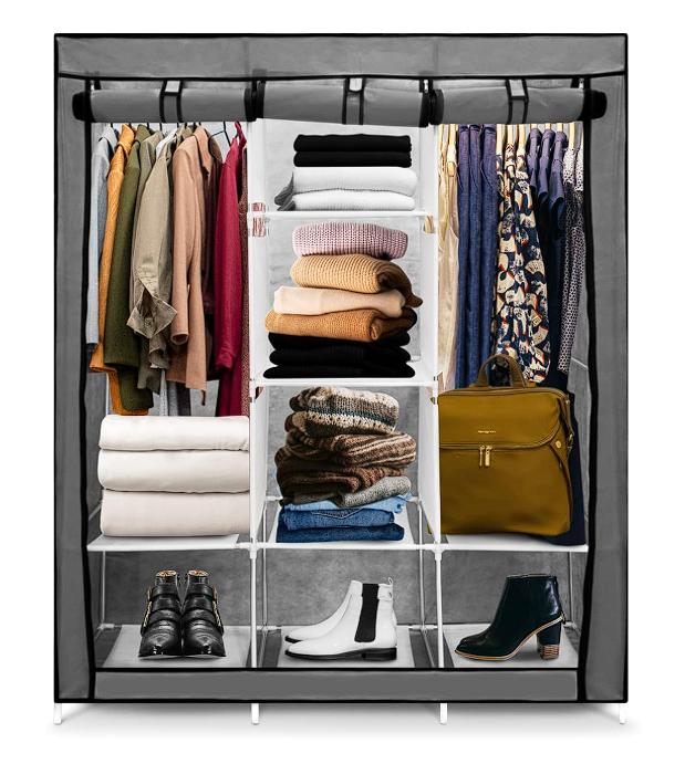  Closet para Ropa Armario Minimalista, Organizador de Ropa, Resistente y portátil