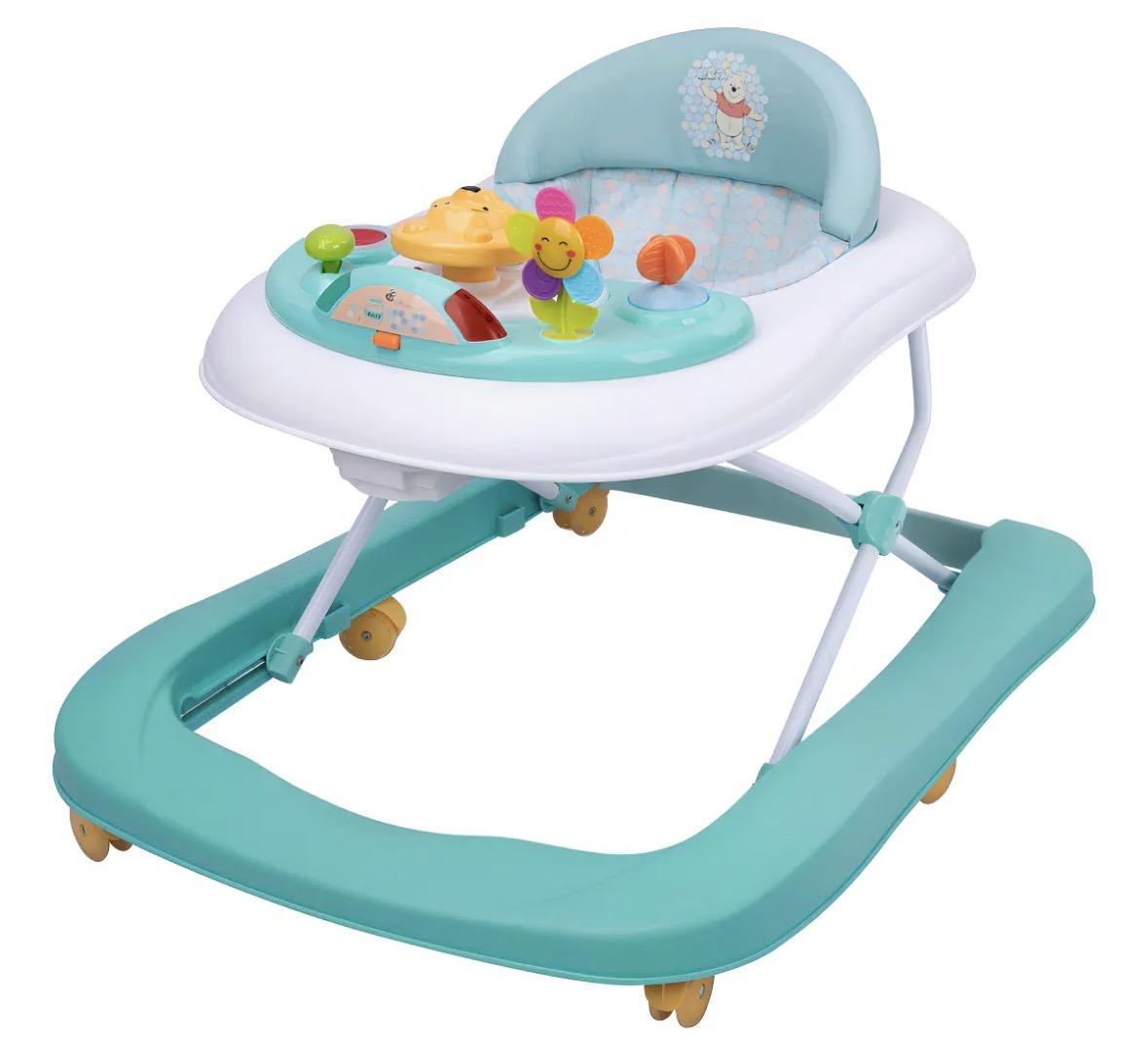 Andadera Para Bebé Pooh Azul 2 En 1 Disney Color Celeste