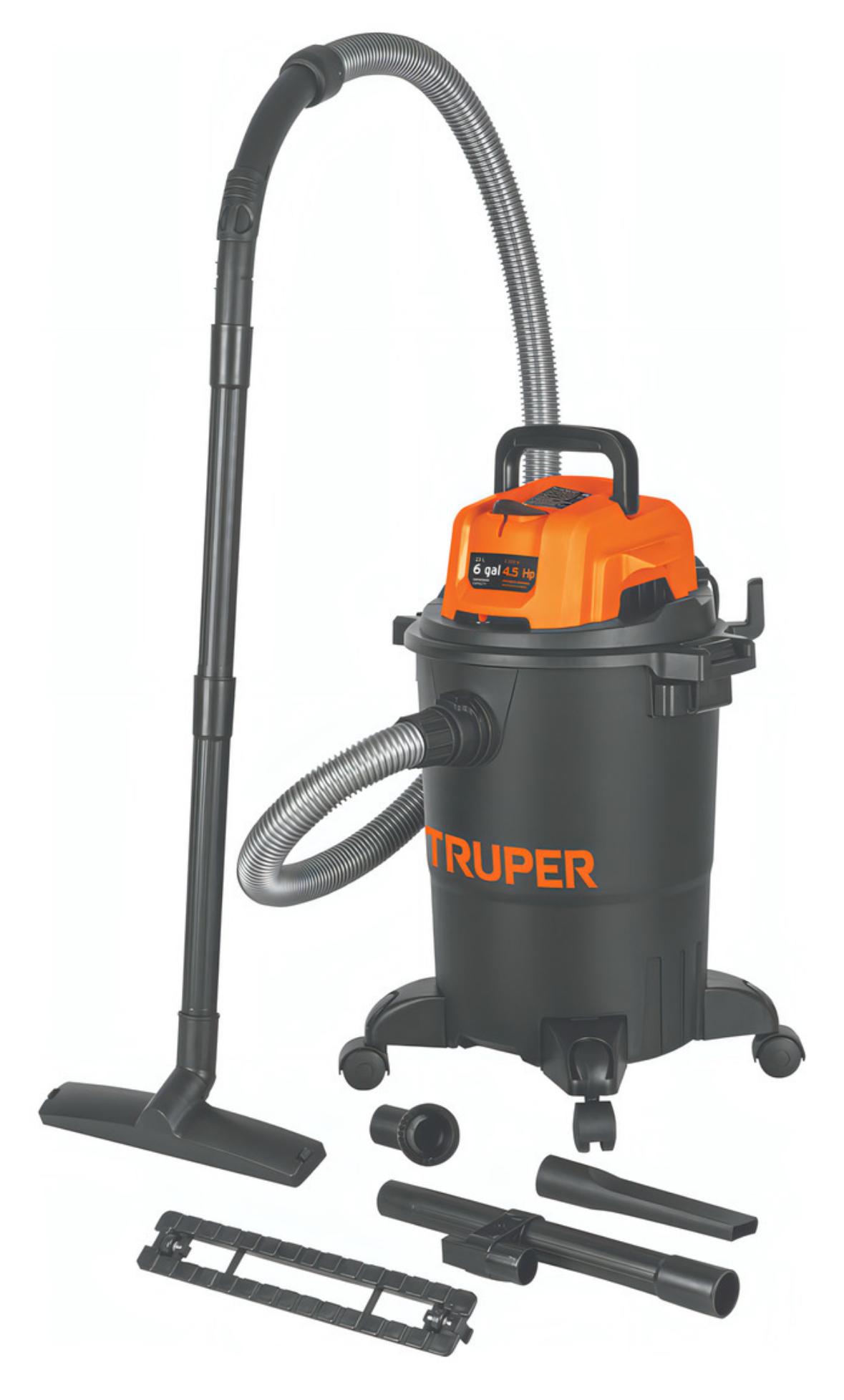 Imagen de Aspiradora seco-mojado 6 gal 4.5hp 127v Truper ASP-06N negro