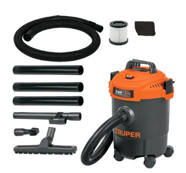 Aspiradora Truper 3 Gal 3 HP ASP-03N Negro