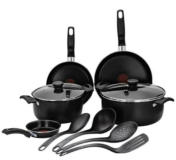 Bateria T-fal Expert Chef 11pzs  Negro