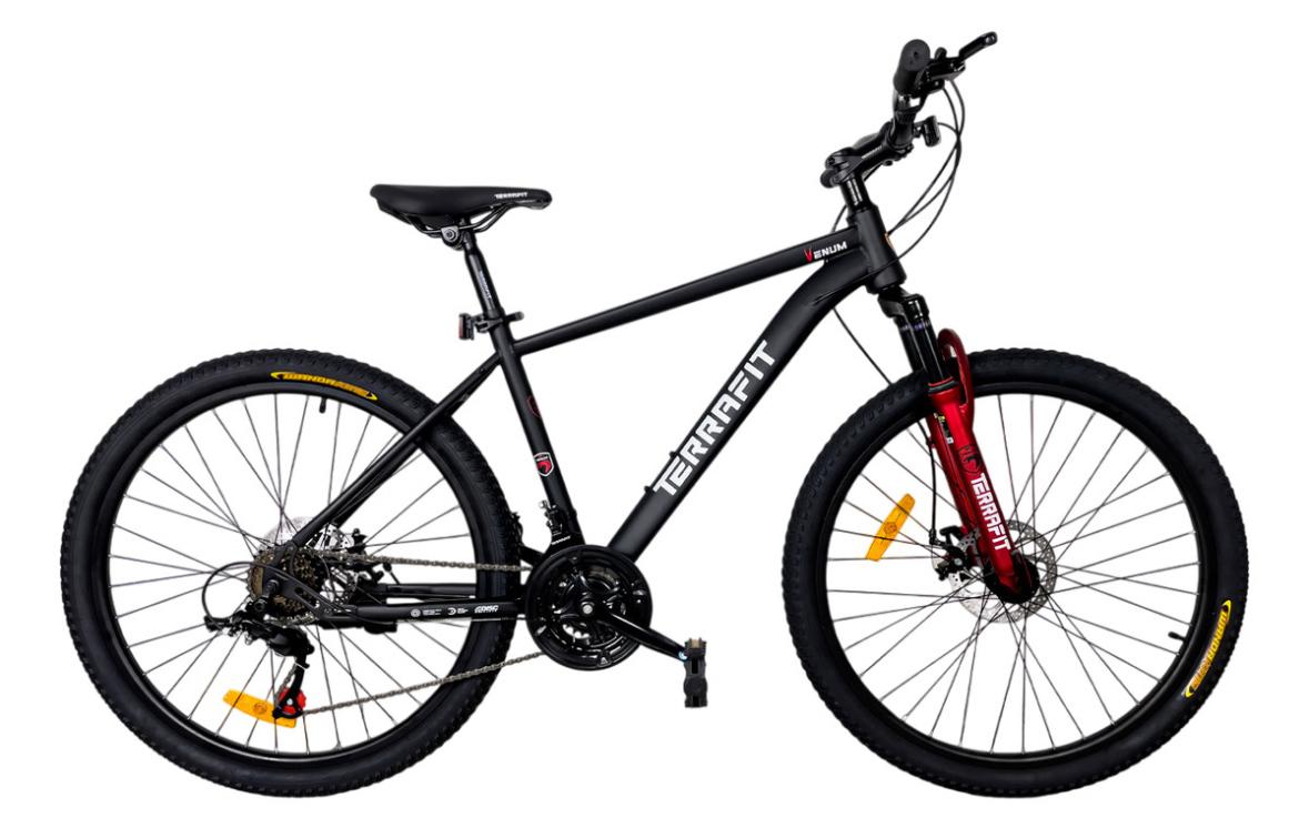 Bicicleta De Montaña Venum Rodada 26 21v Color Negro