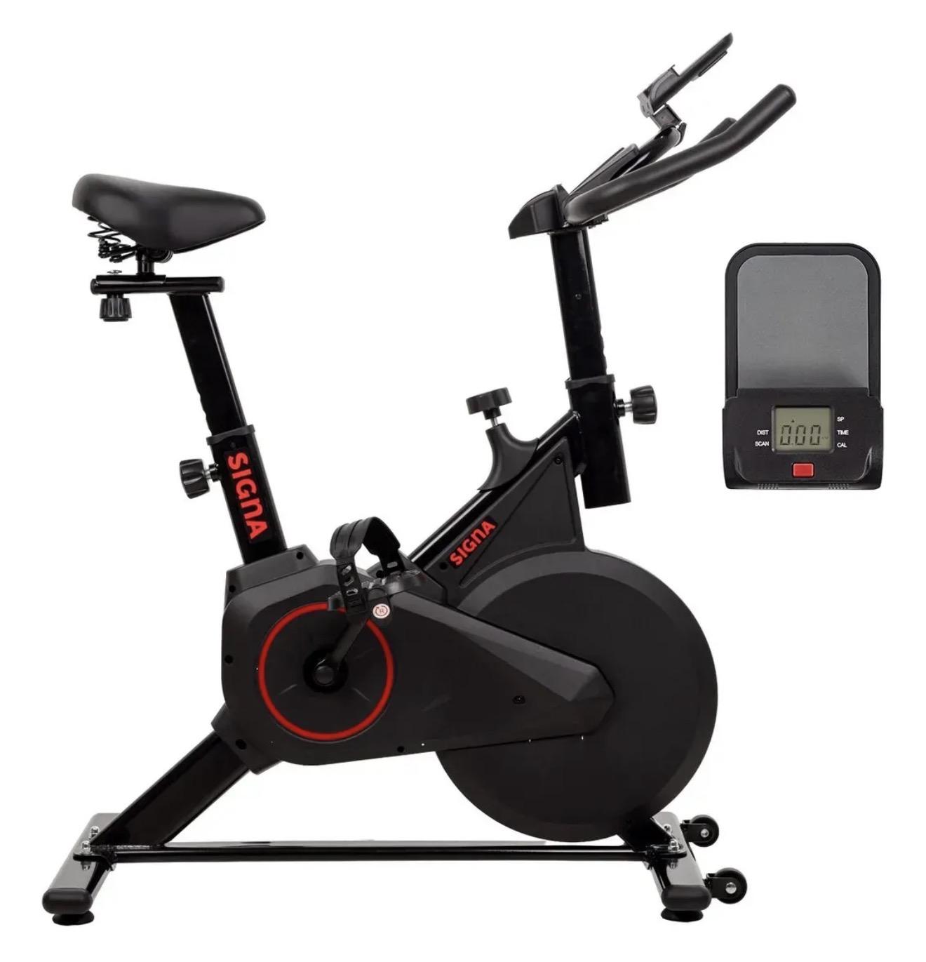 Bicicleta Spinning Estática Fija Ajustable 4kg Pantalla Digital Ejercicio Signa