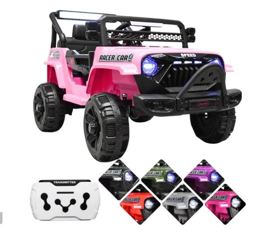 Camioneta Montable Electrica para Niños Control Remoto 12v - Rosa