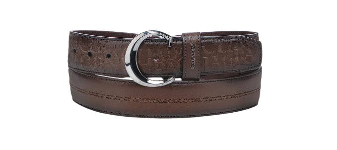 Cinturón casual en piel para caballero