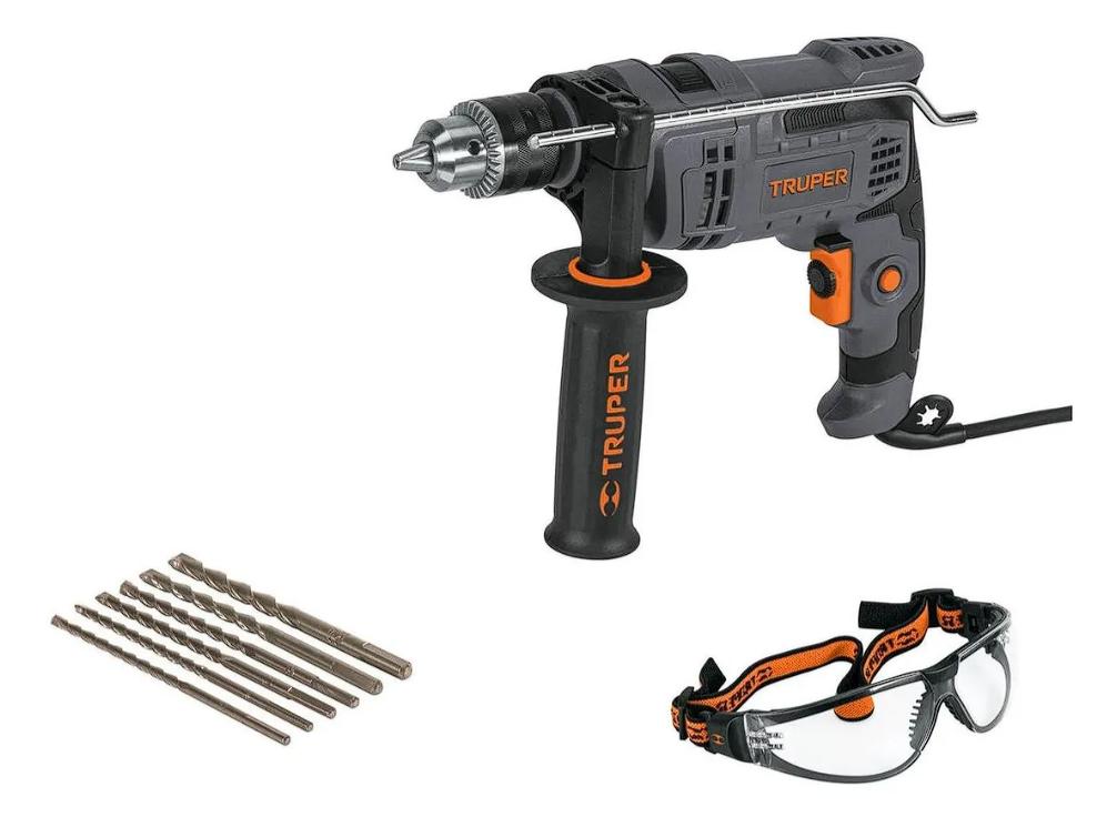 Combo Rotomartillo 650W con brocas y Lentes De Seguridad Truper COMBOR