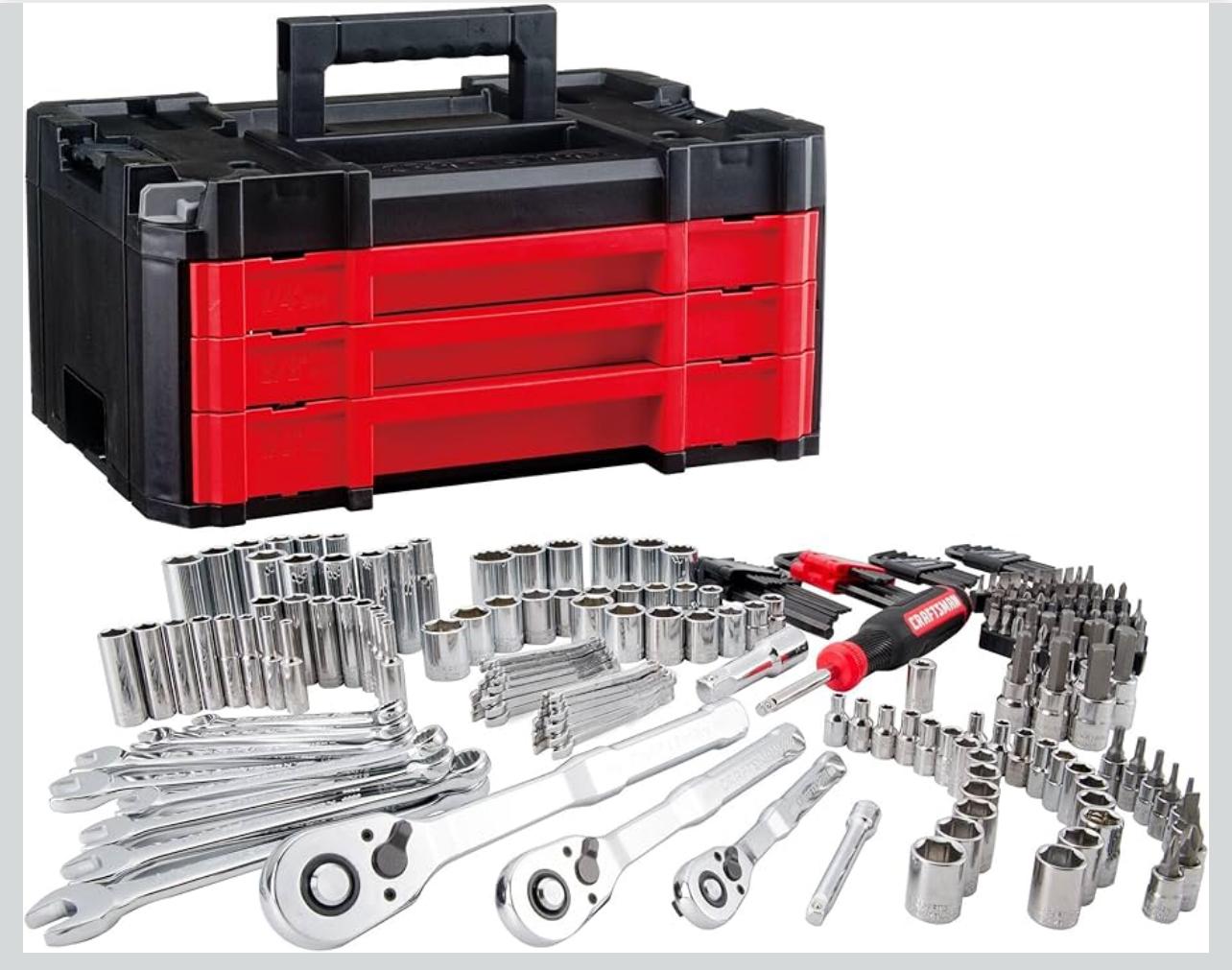 CRAFTSMAN - Juego de llaves mecánicas con funda VERSASTACK de 230 piezas, juego de herramientas mecá