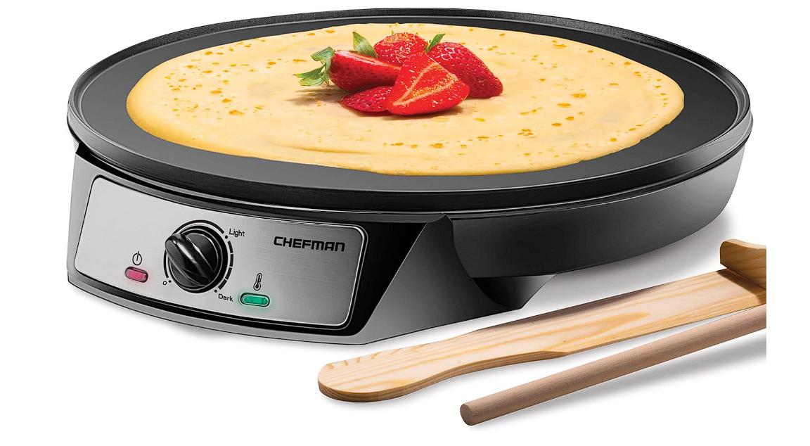 Crepera Eléctrica Chefman, 6 Niveles de Temperatura