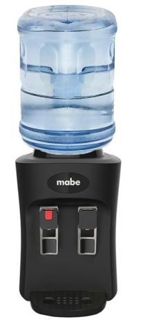 Despachador de Agua Mabe EMM2PN de Mesa 2 Llaves Agua Fría/Caliente, Color Negro