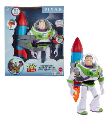 Disney Pixar Toy Story Figura De Acción Buzz Con Cohete 12