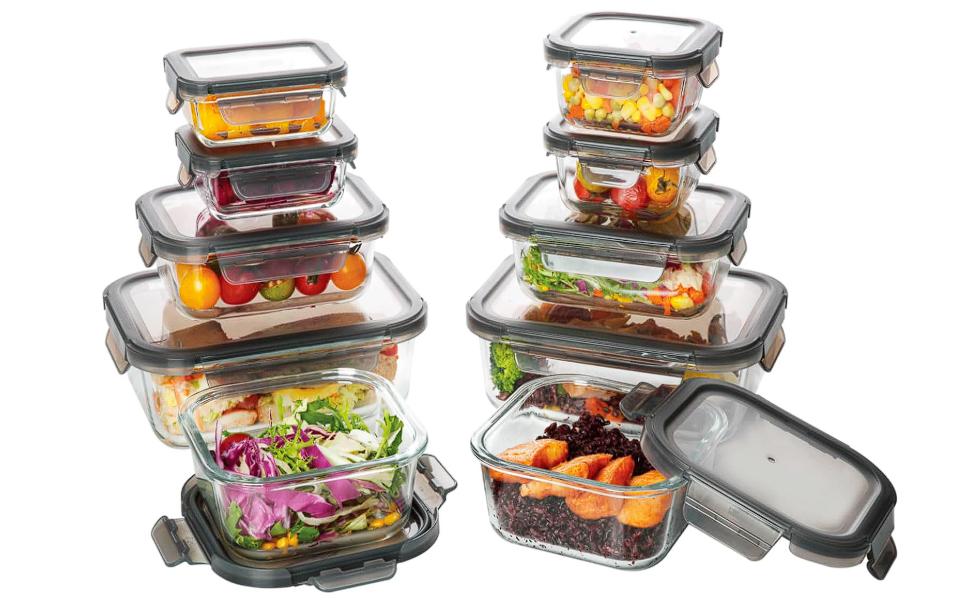 EasyWare JUMBO - Contenedores de VIDRIO, SET 10 RECIPIENTES, 2 JUMBO 