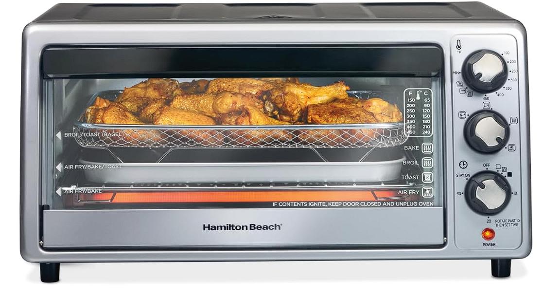 Hamilton Beach Horno tostador Sure-Crisp con freidor con aire