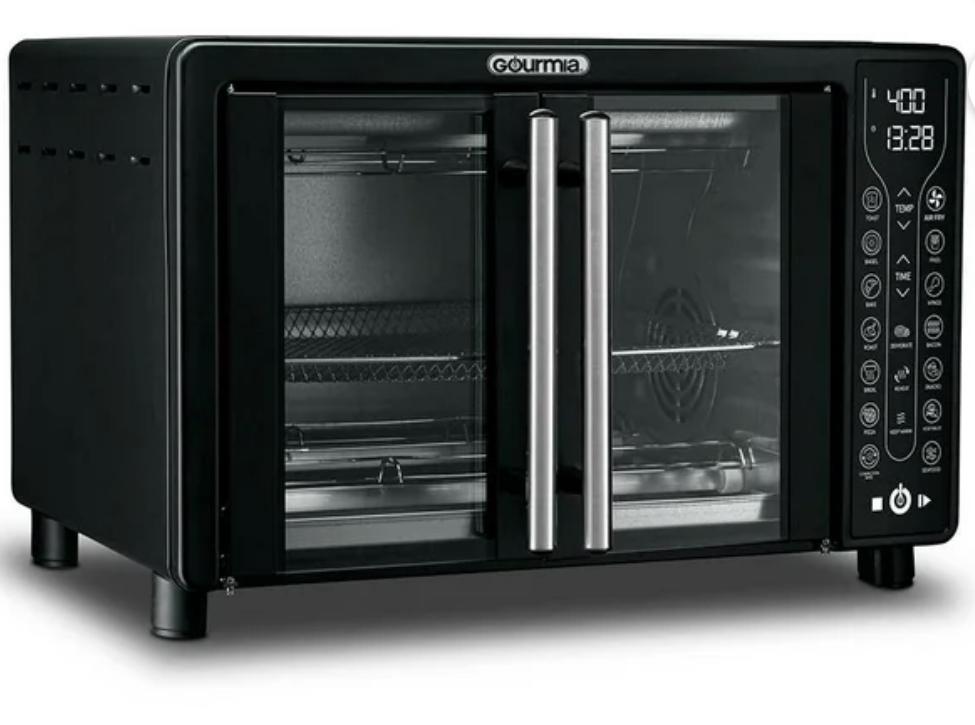 Horno Digital con Freidora de Aire Gourmia 24 Litros Negro