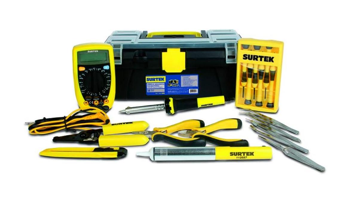 Juego Combinado De Herramientas Para Electricista Con Caja P Multicolor