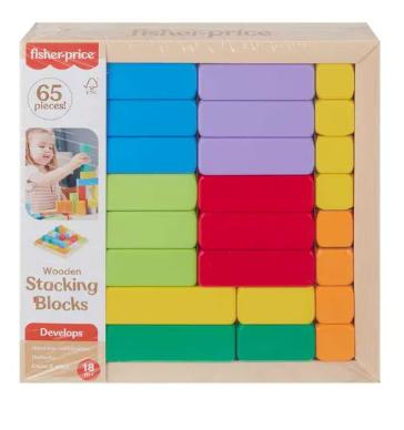 Juguete Pirámide De Bloques De Madera Fisher-price