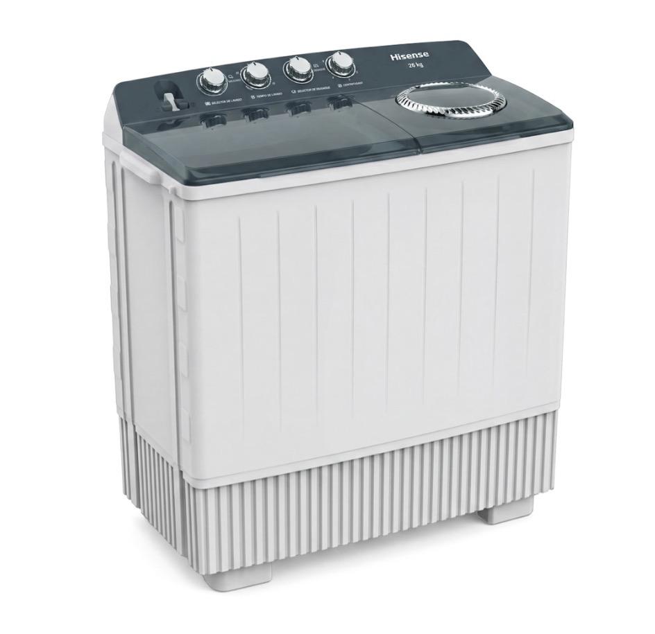 Lavadora Hisense Dos Tinas WSA2601P 26 kg Blanca