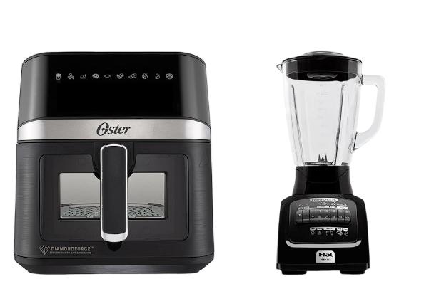 Licuadora T-fal InfinyForce XL 10V Negra + Oster® Freidora de Aire Digital, DiamondForce, con Ventan