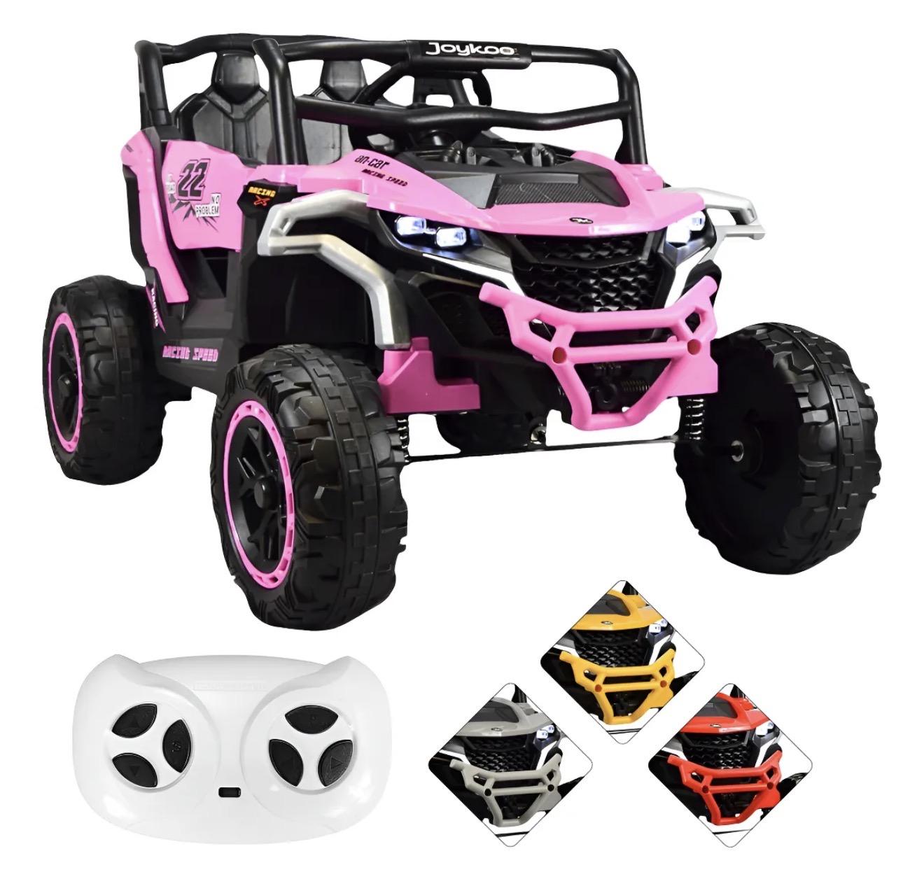 Montable Electrico Speed Para Niños Control Remoto Luz 12v Color Rosa