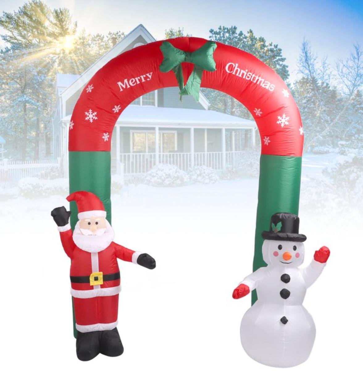 NaviDad inflable Santa Muñeco de Nieve Decoraciones