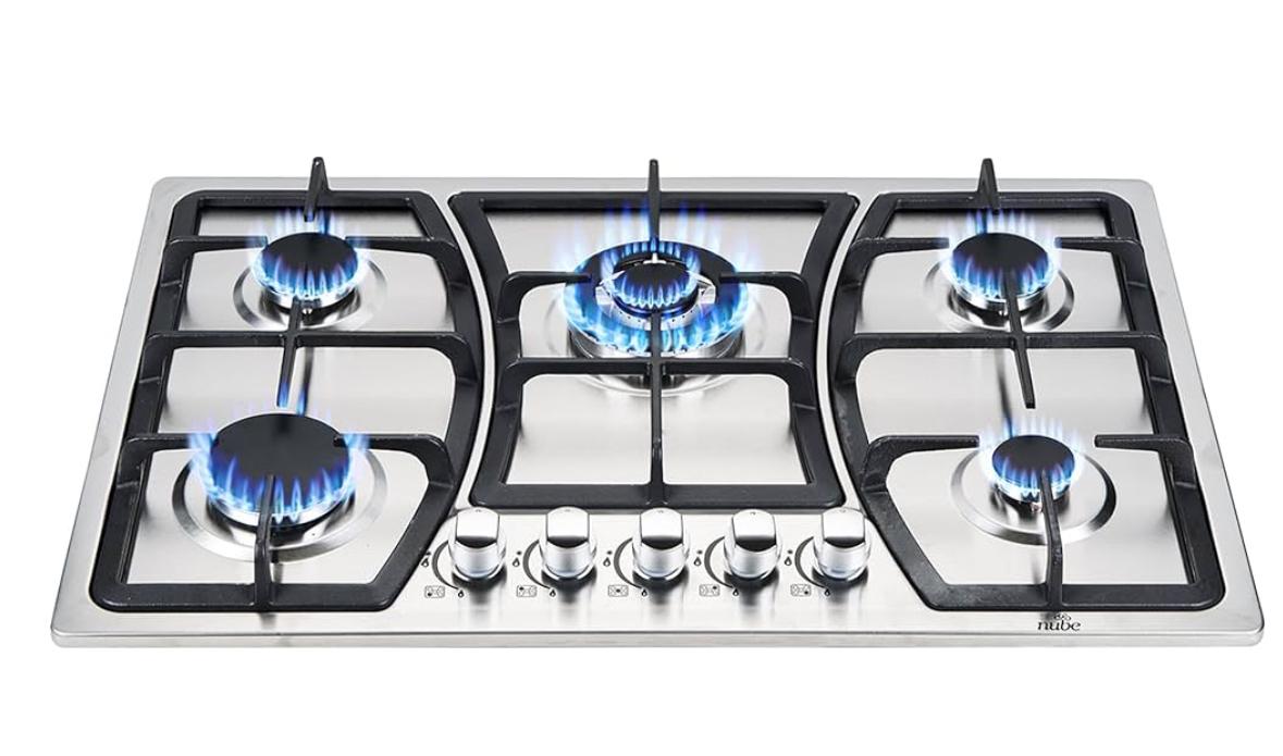Imagen de NUBE Parrilla de 5 Quemadores de Acero Inoxidable