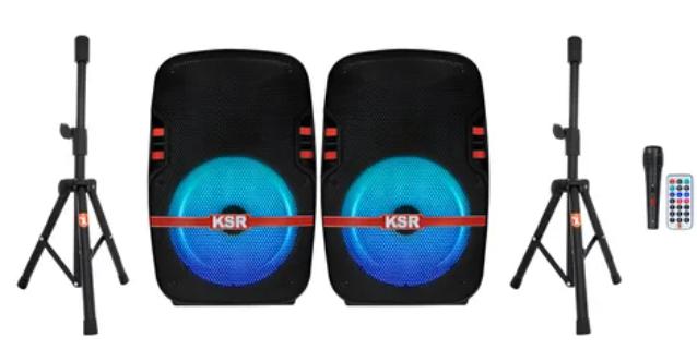 Par De Bocinas 8 Recargables Bluetooth Usb Fm Tripies 7908