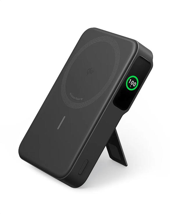 Power Bank Anker MagGo Qi2, Cargador portátil, 10000mah, 15W batería, inalámbrica compatible con mag