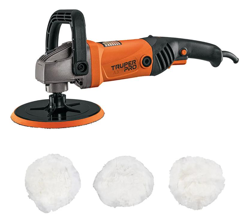 Pulidora para Auto 7'', 1200 W, Velocidad Variable Truper PULA-7A3