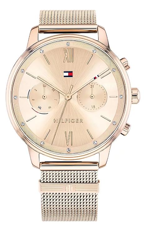 Reloj Tommy Hilfiger Analog Cuarzo Watch for Women With Inoxidable Malla Bracelet 