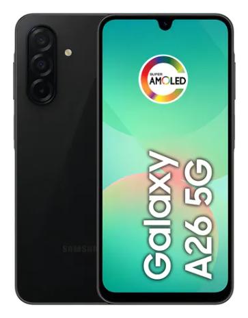 Samsung Galaxy A26 5G 256 GB, 8 GB de RAM NEGRO