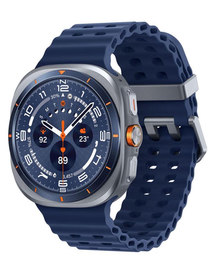 Samsung Reloj Inteligente Galaxy Watch Ultra (2025) de 47 mm LTE, Carcasa de Titanio, Entrenamiento 