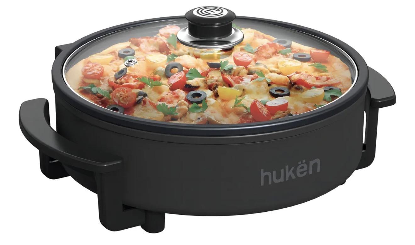 Sarten Electrico Desmontable 1350w 2.5lt Masterchef By Huken Color Negro