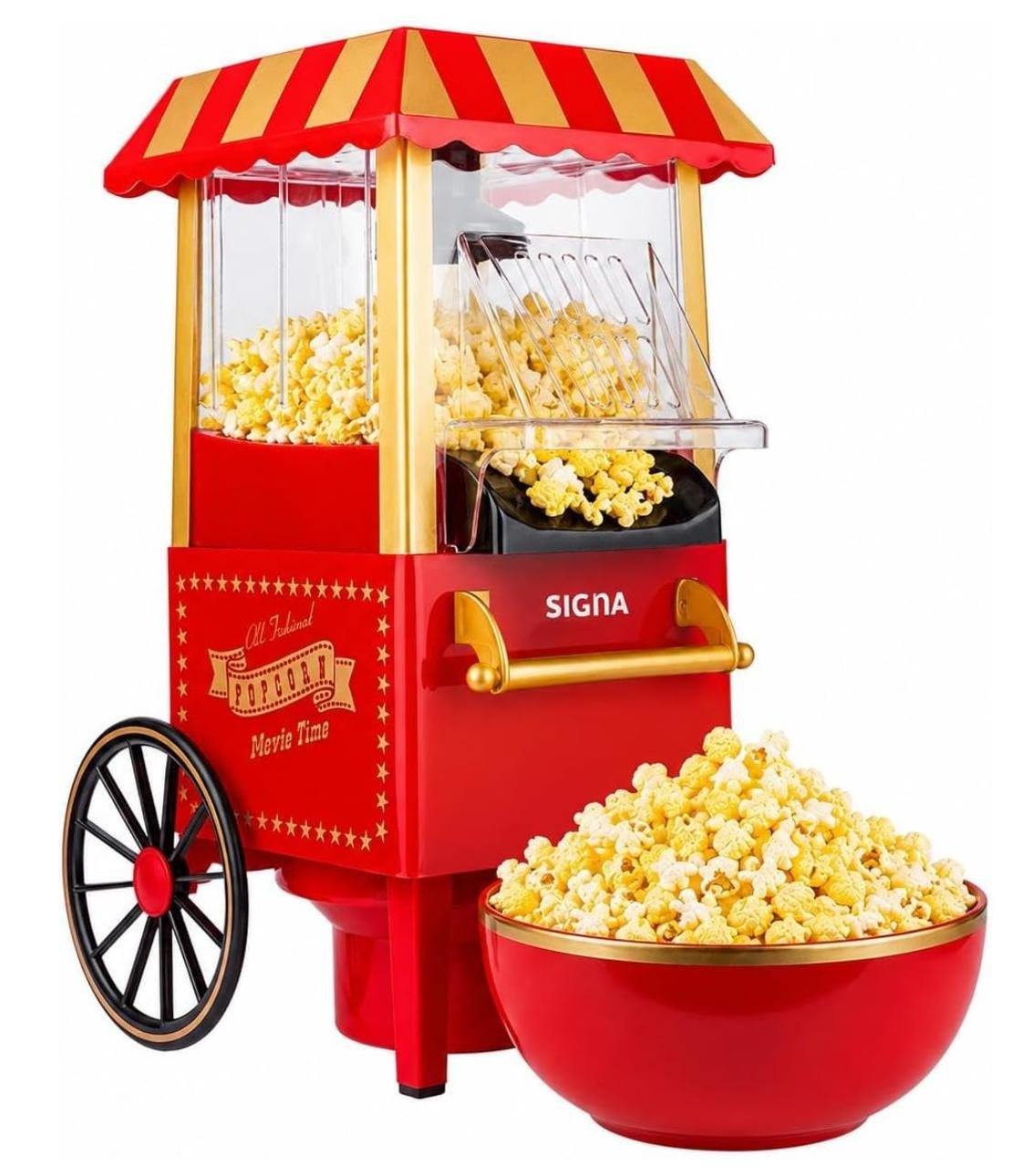 SIGNA Máquina De Palomitas Eléctrica Carrito de Feria