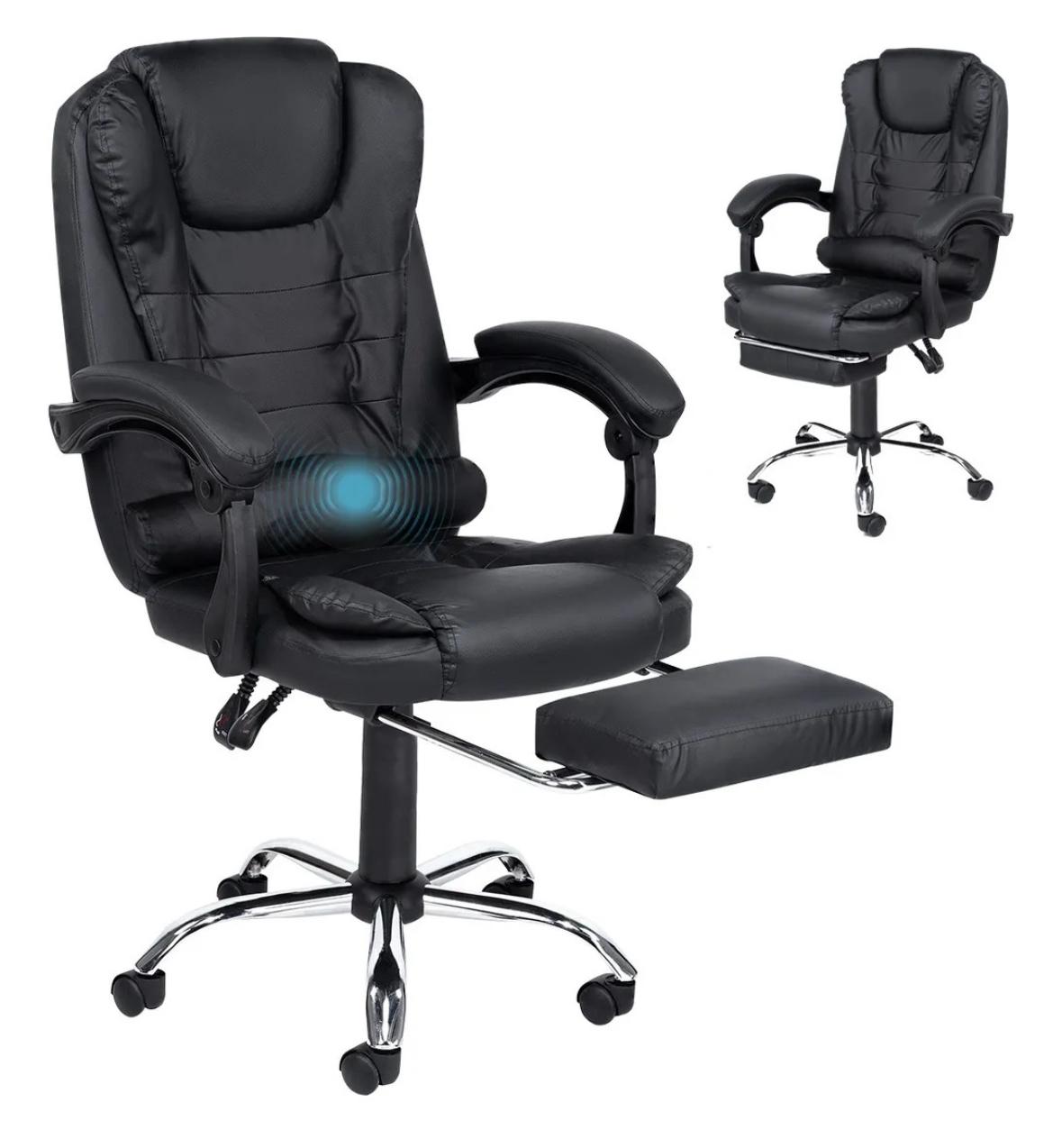 Imagen de Silla ejecutiva secretarial oficina resposapies reclinable giratoria 