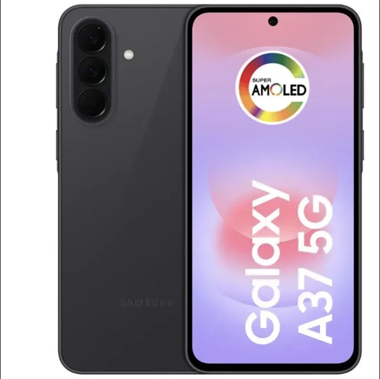 Teléfono celular Samsung Galaxy A37 5G 128gb, 6gb Ram, cámara negra de 50mp