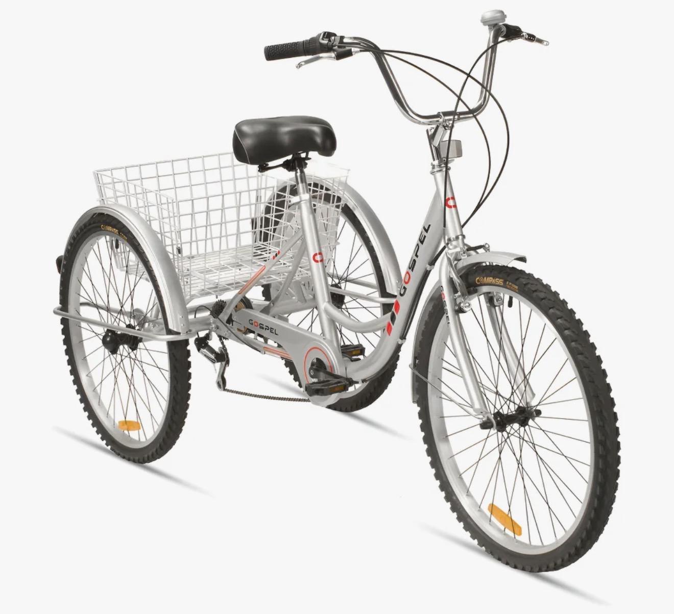 Tricicleta R26 7 Velocidades Canasta Trasera Plata Gospel Color Plateado