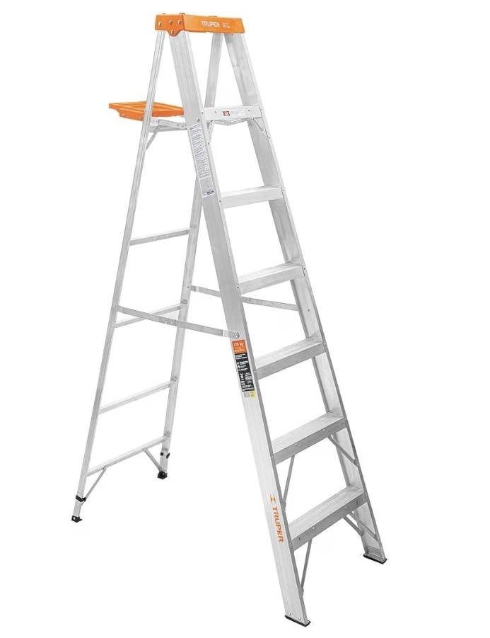 Truper EST-26, Escalera de tijera tipo II, 6 escalones, con bandeja