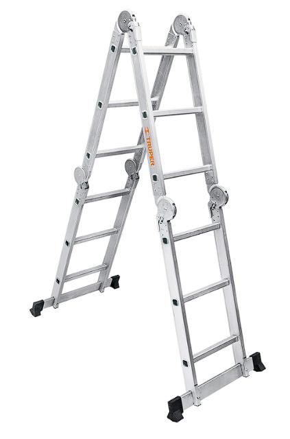TRUPER Escalera multiposición, 12 peldaños