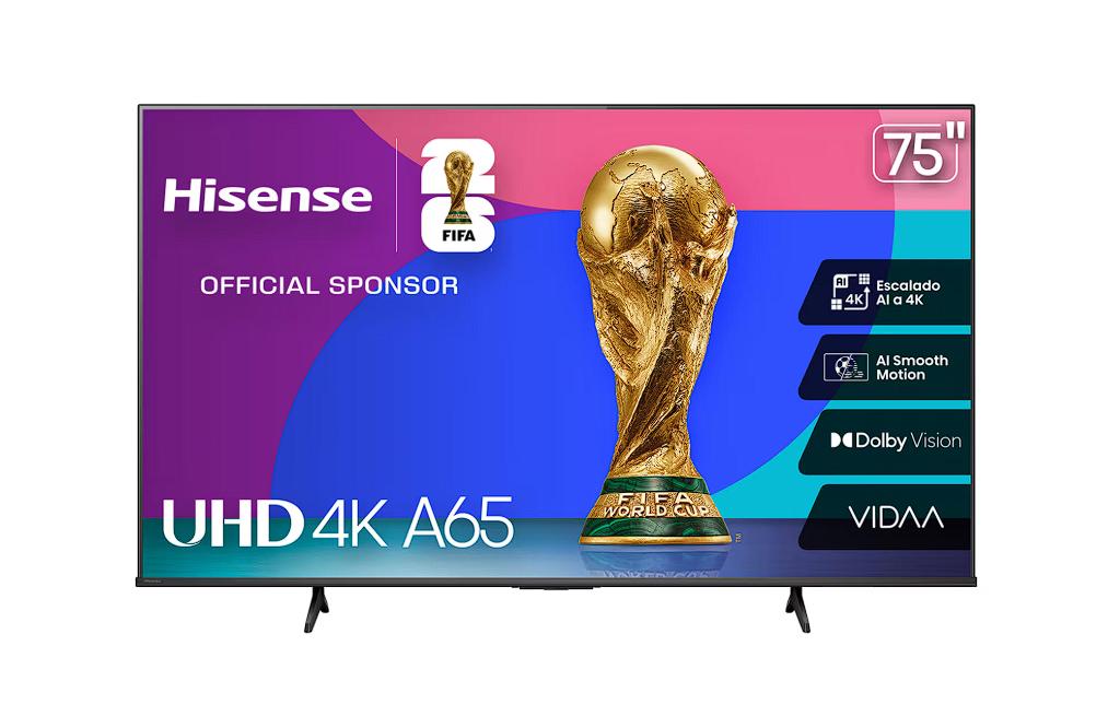 TV Hisense 75 pulgadas 75A65NV 4K Vidaa