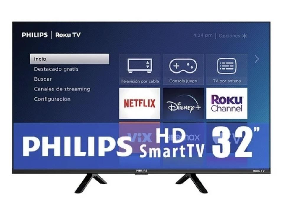 TV Philips 32 Pulgadas HD Roku LED 32PFL6654/F8C