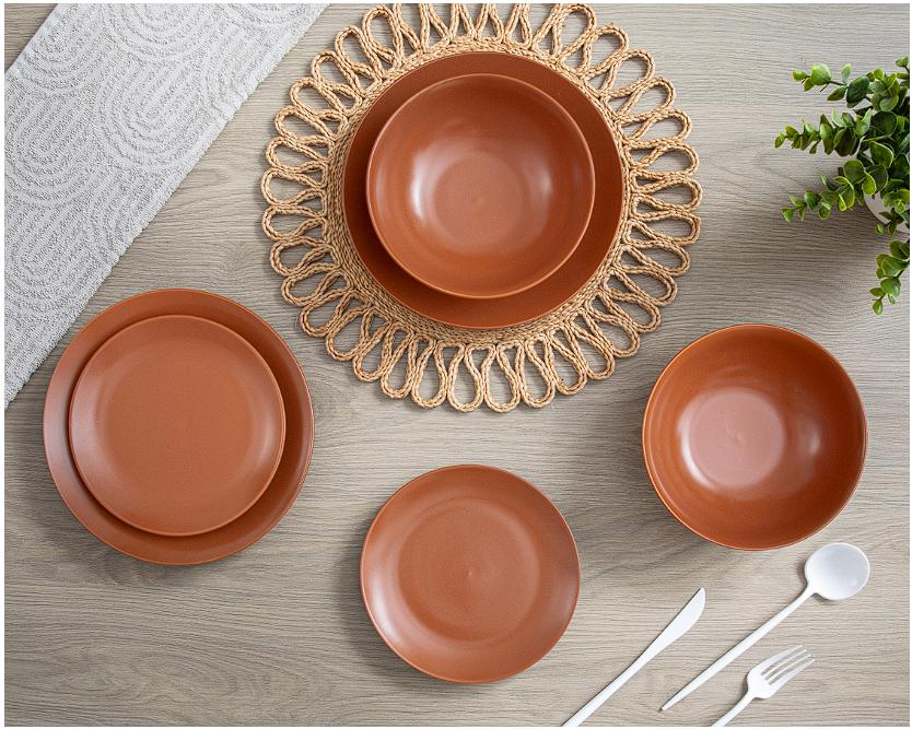 Vajilla de Porcelana Café para 4 Personas 12 Piezas